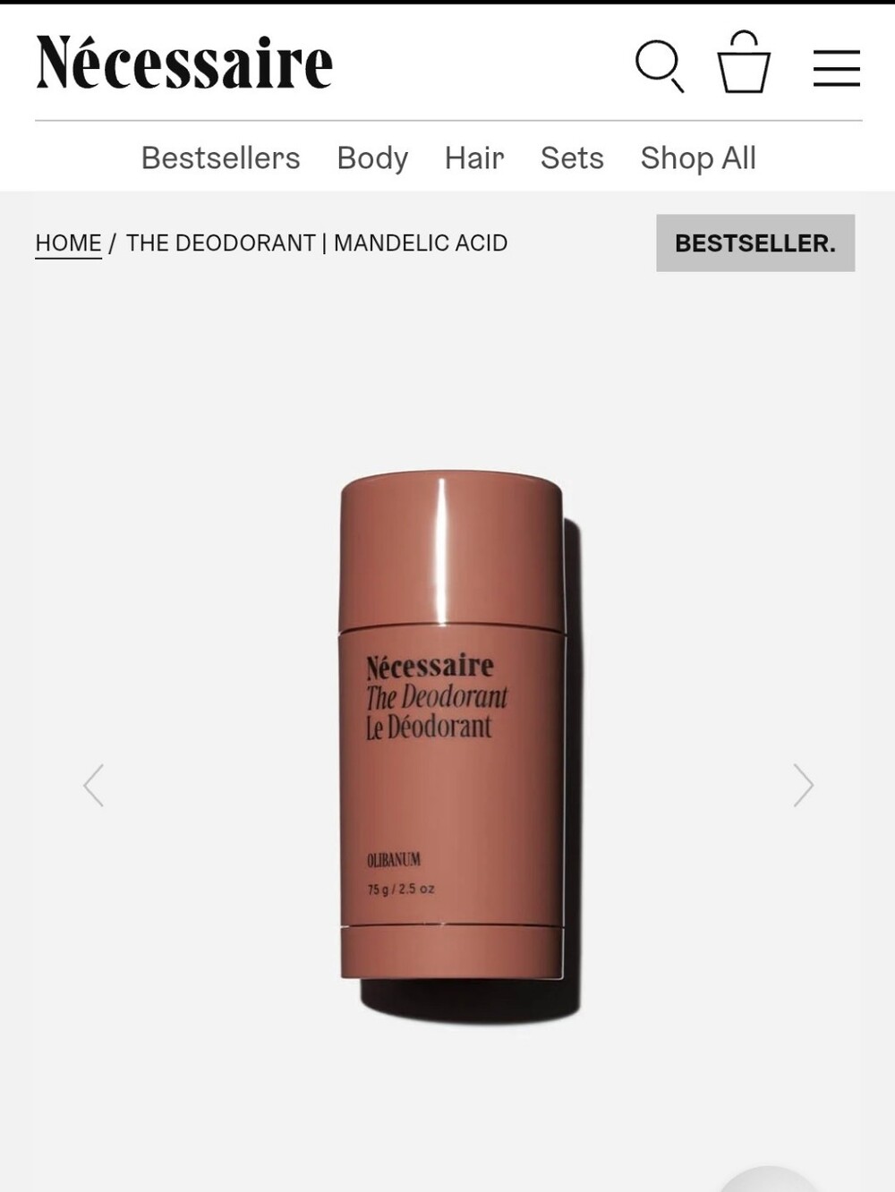 Nécessaire The Deodorant - Olibanum (Brown)